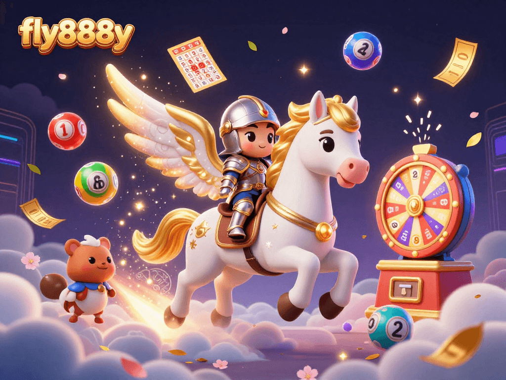 Experience the thrill of gaming at fly888y with vibrant animations and dynamic lottery elements coming to life.