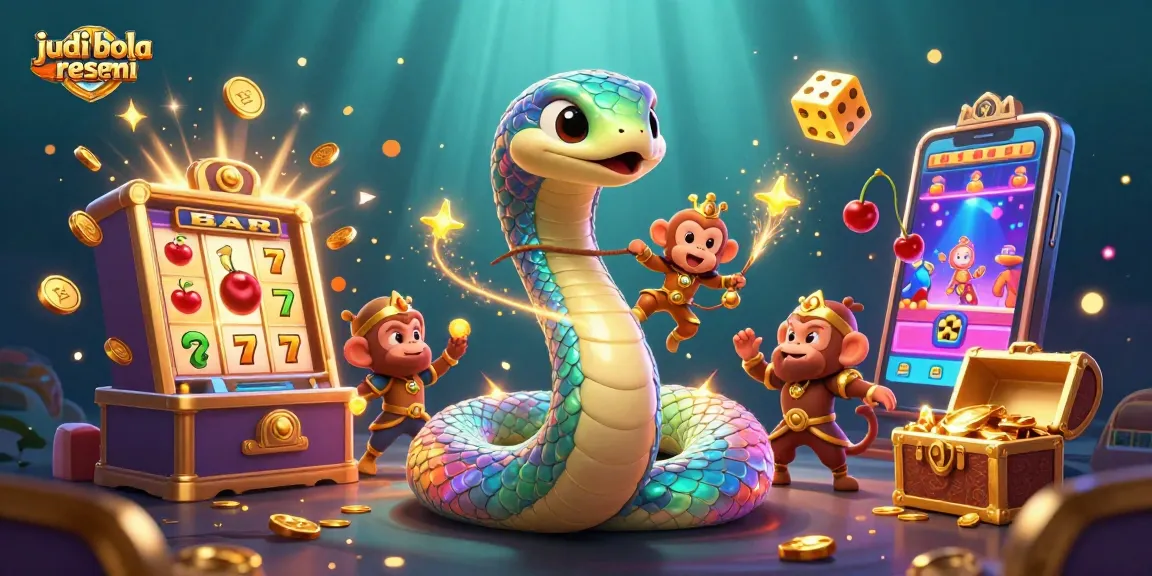 Engage with judi bola resmi in a vibrant 3D scene full of casino excitement and dynamic game elements.