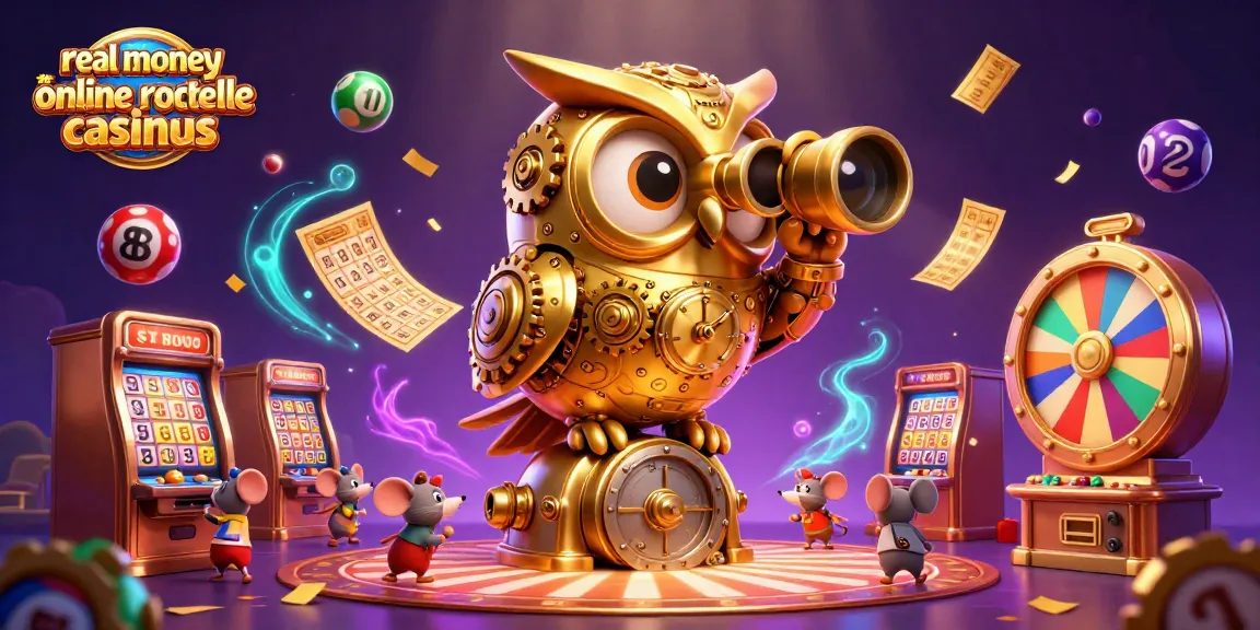 Experience real money online roulette casinous with vibrant 3D characters and dynamic casino elements.