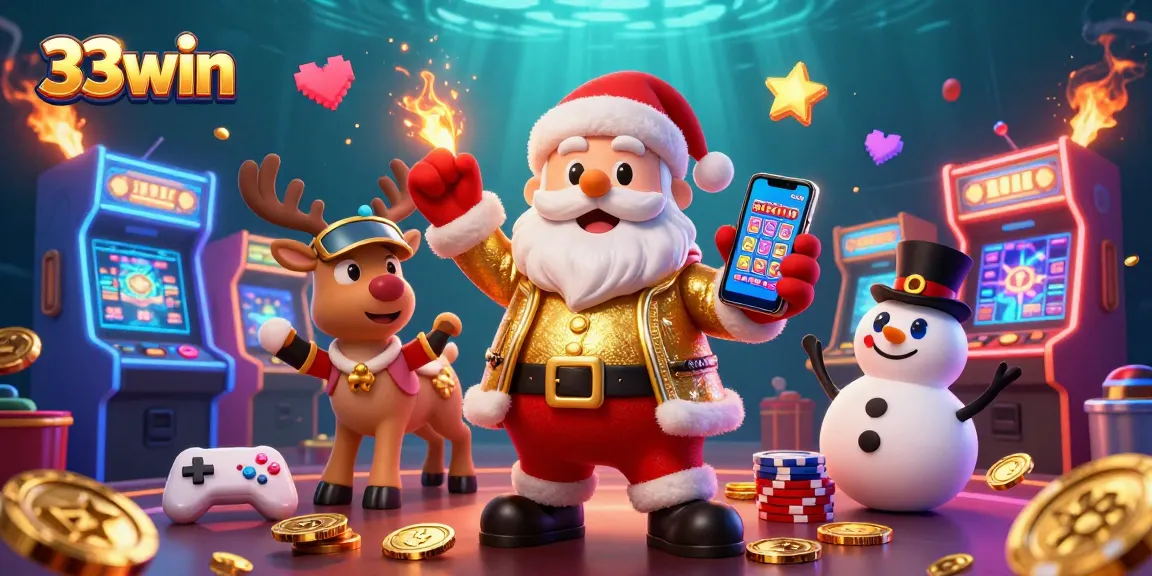 Experience thrilling jackpots with 33win as Santa and friends celebrate gaming excitement!