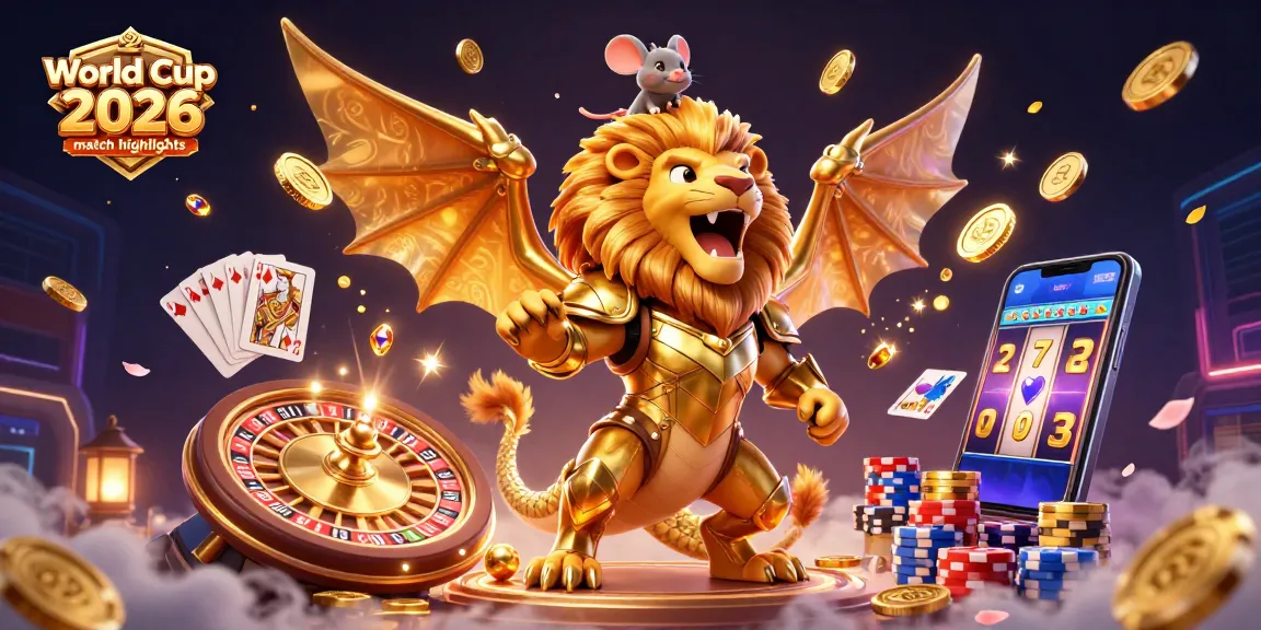 Experience World Cup 2026 match highlights with dynamic casino action, showcasing vibrant visuals and engaging elements.