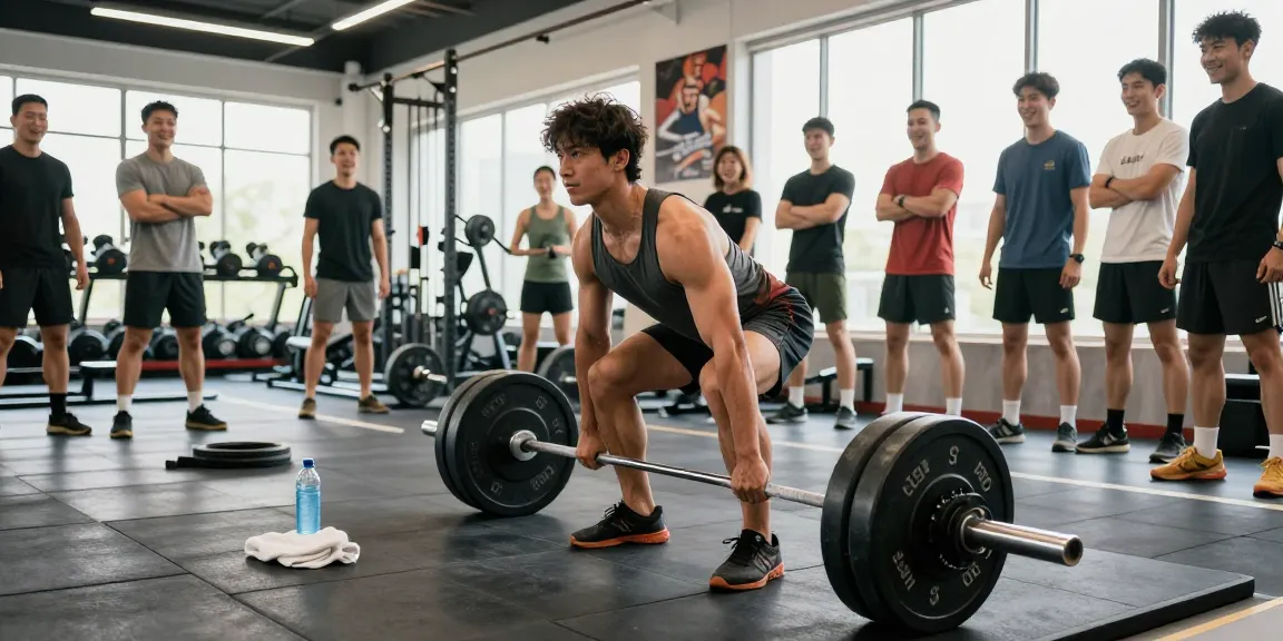 Starker Athlet hebt Gewichte im Steroidshop Fitnessstudio mit Motivation und Energie.