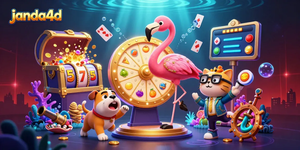 janda4d hadirkan permainan slot seru dengan karakter menarik dan harta karun di lautan
