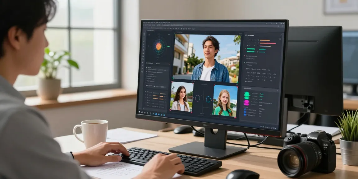 AI image detector analysis on computer, highlighting free ai detector technology.