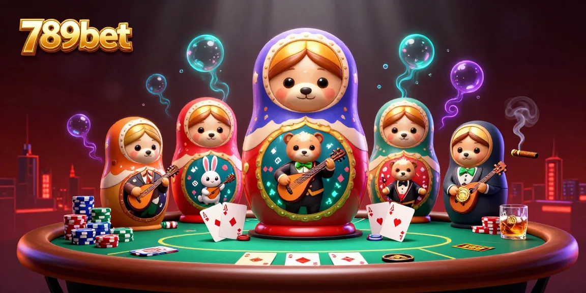 Engage with the thrilling world of 789bet as colorful characters animate a lively casino scene.
