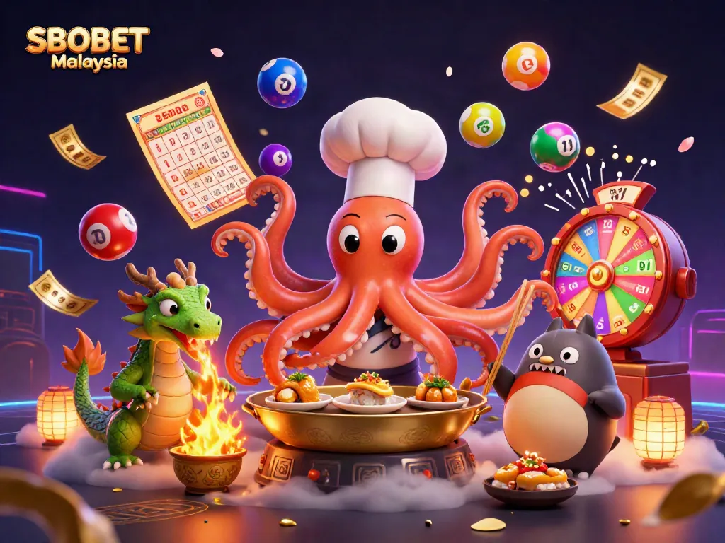Experience SBOBET Malaysia's exciting betting scene with vibrant characters and animated gaming elements.