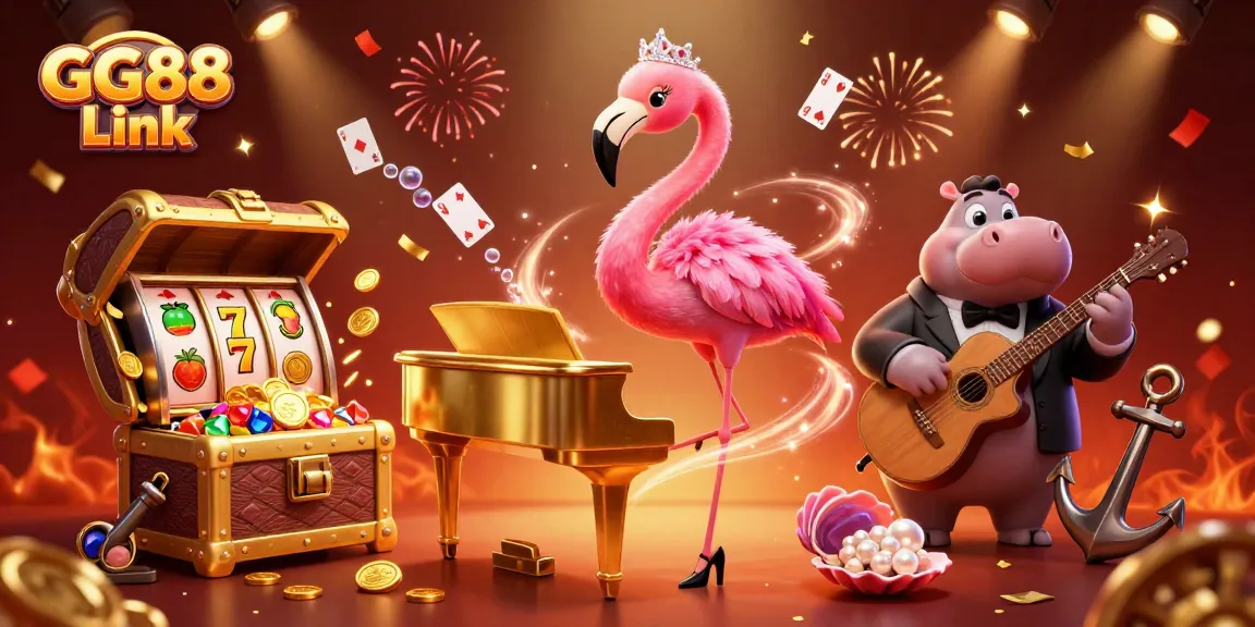 Engage with exciting gaming experiences at GG88 Link featuring vibrant characters and casino elements.