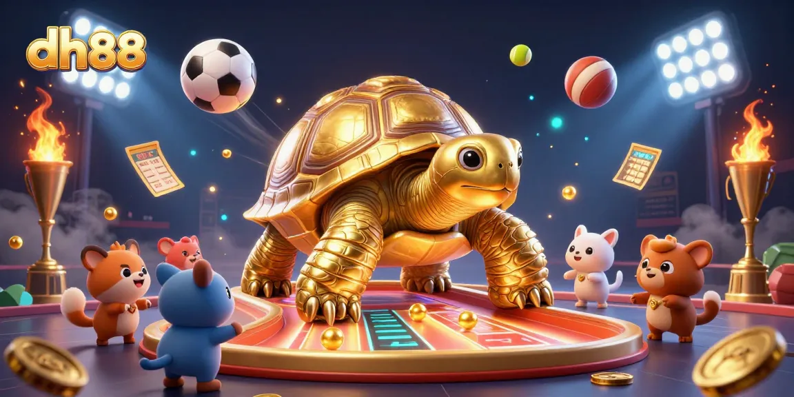 Experience dynamic gameplay at dh88 with a vibrant pinball element surrounded by animated sports balls and glowing effects.