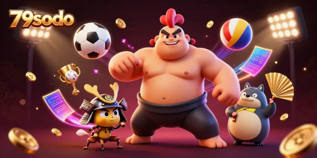 Engage in thrilling gameplay at 79sodo with sumo wrestlers and dynamic betting action.