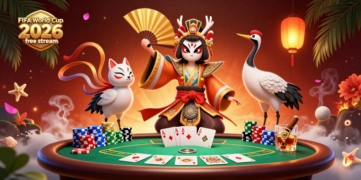 Experience FIFA World Cup 2026 free stream with dynamic online poker action and vibrant characters.