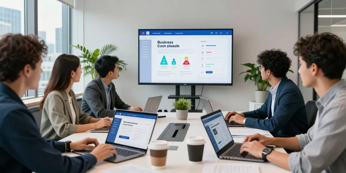 Compare business SIM only deals UK in a modern office scene with a professional team collaborating.