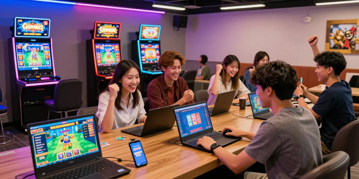 Experience the thrill of gaming with GemWin at https://gemwin.pics/ featuring diverse players enjoying their favorite games.