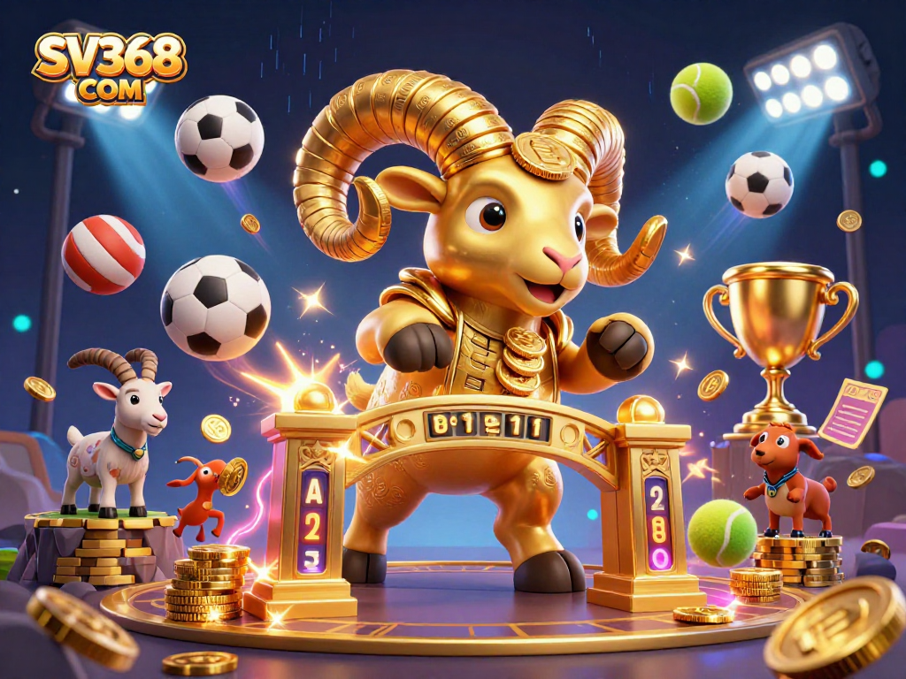 Engage in high-stakes action with SV368 COM, featuring golden rewards and dynamic sports elements.