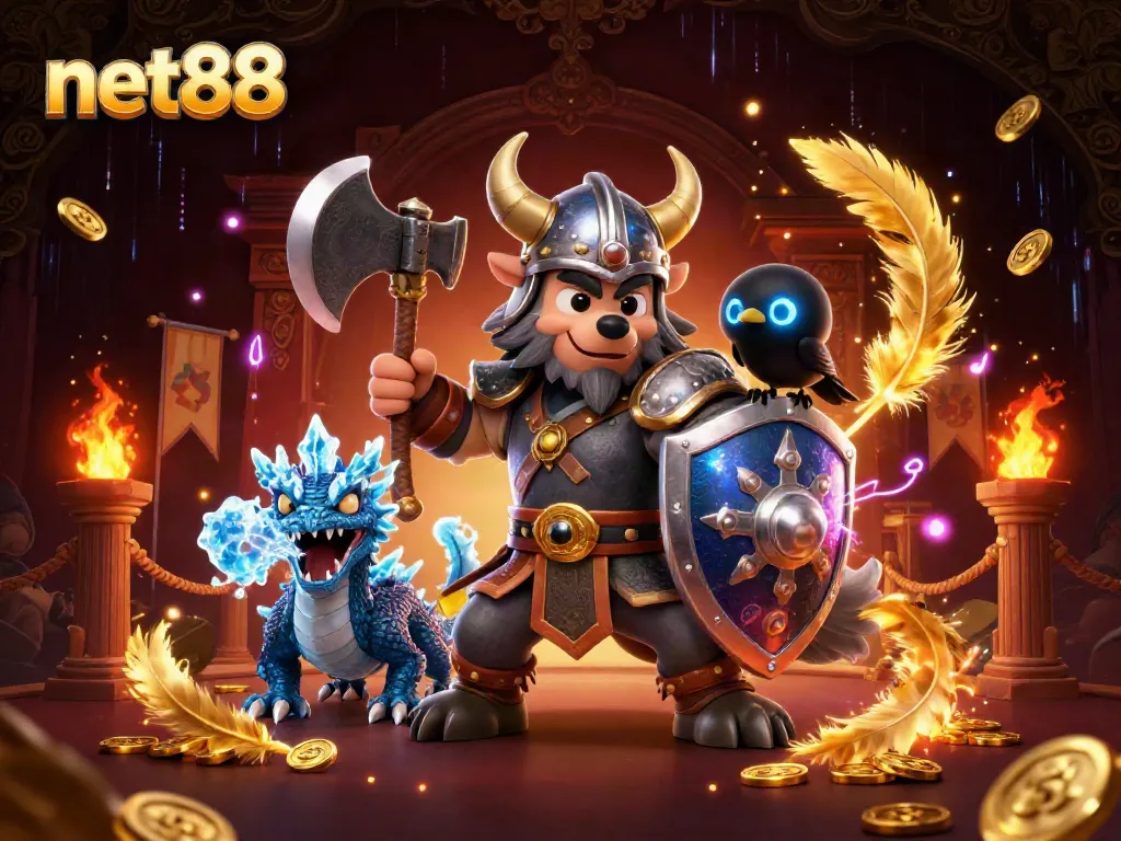Experience net88’s vibrant virtual casino world with captivating characters and thrilling game elements.