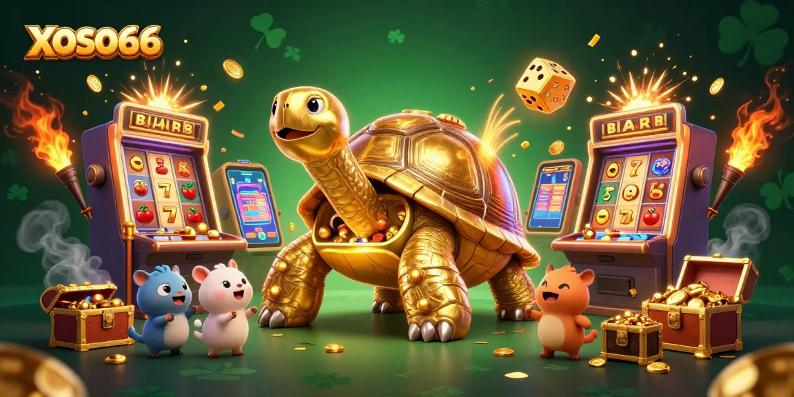 XOSO66 invites players to enjoy dynamic slots and jackpots with vibrant characters in this exciting 3D casino scene.
