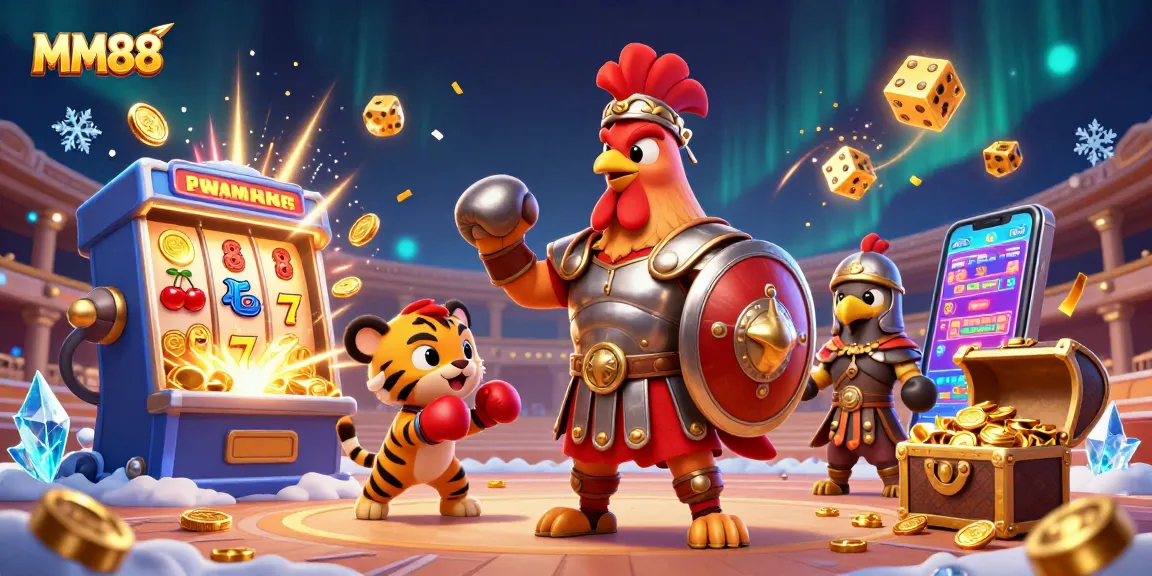 Engage with MM88's vibrant 3D casino scene featuring intense gameplay and thrilling jackpots.