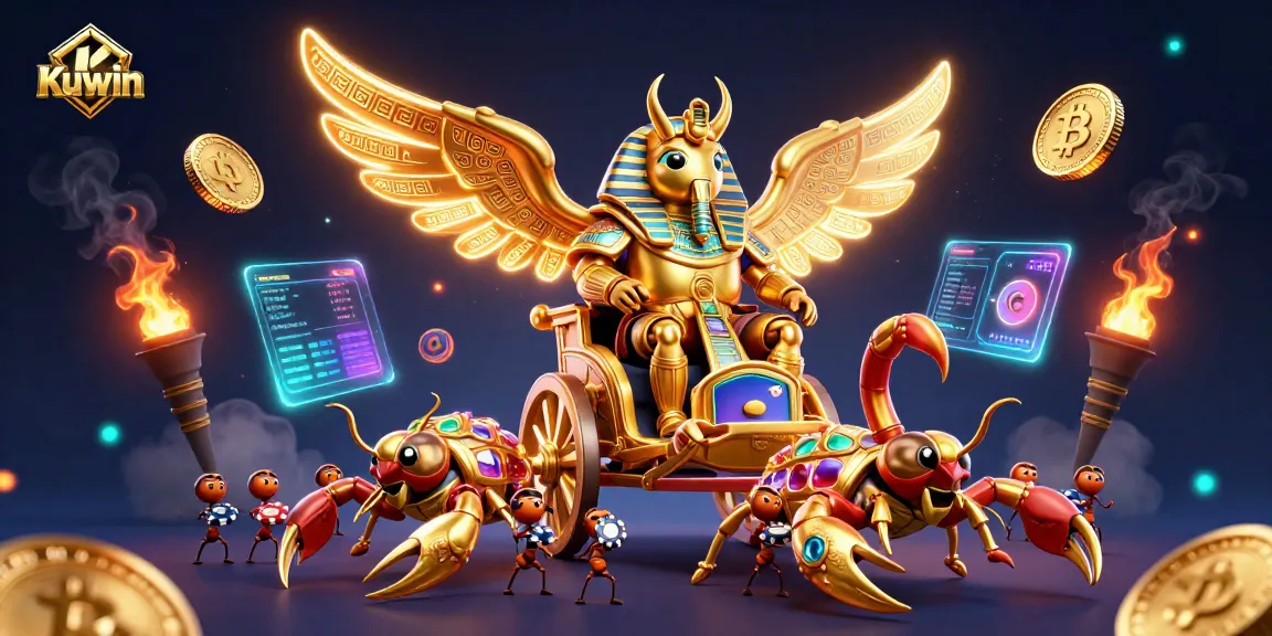 Engage with Kuwin's thrilling casino experience showcasing vibrant characters and dynamic game elements.