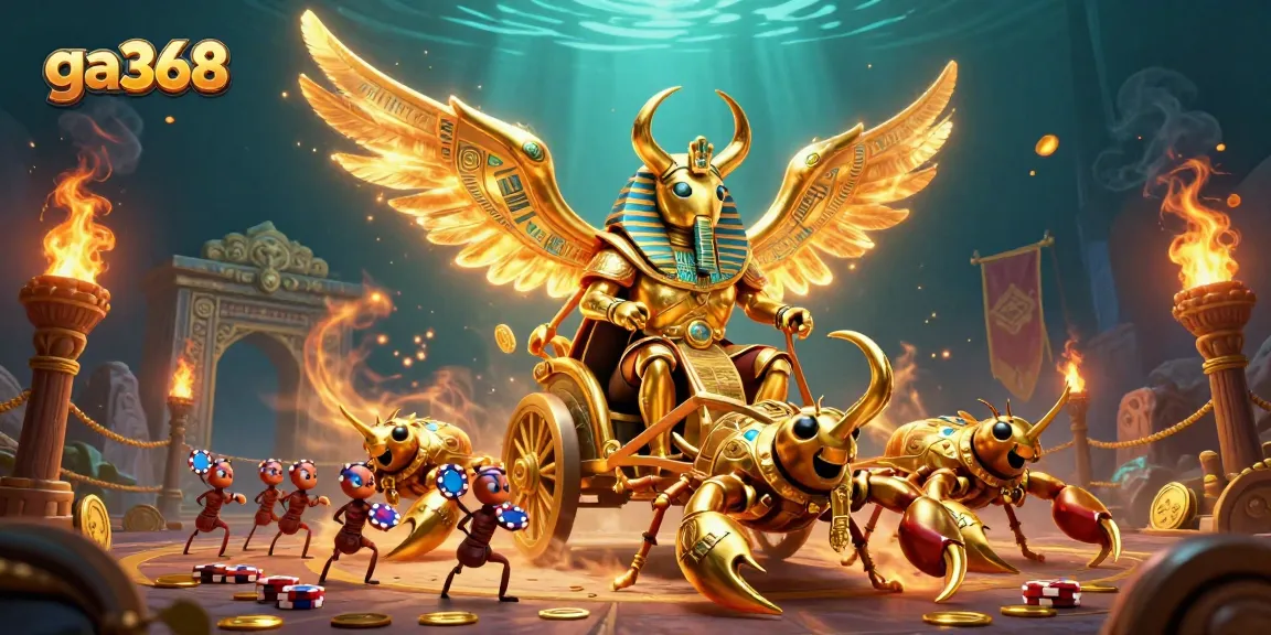 Experience thrilling action with ga368 at the dynamic fighting arena in this detailed illustration.