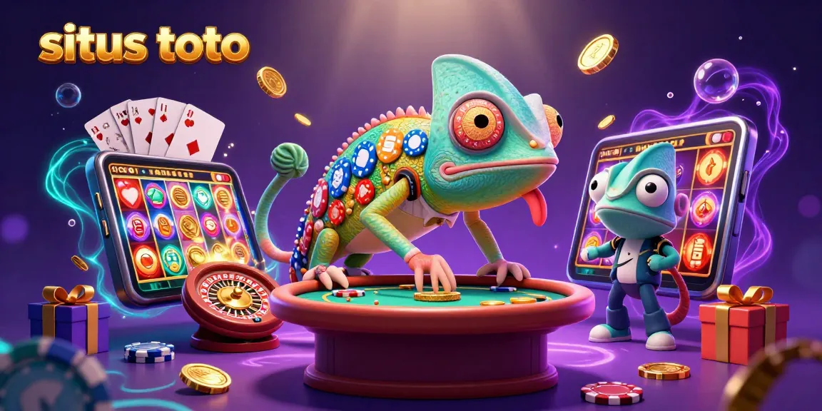 Situs toto menawarkan pengalaman bermain yang mendebarkan dengan ilustrasi kasino yang menarik.