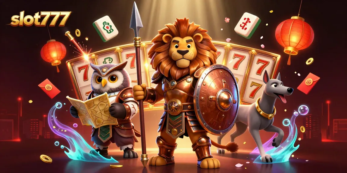 Join slot777 gameplay with a Spartan lion, an owl strategist, and a greyhound messenger.