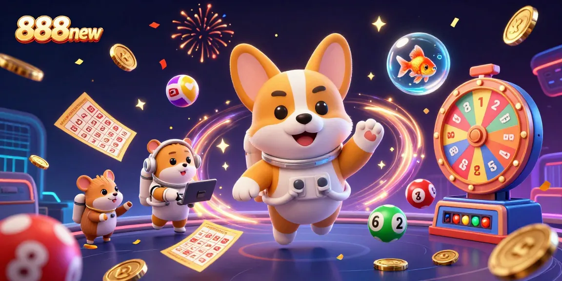 Experience thrilling gaming in 888new's vibrant 3D cosmic casino adventure.