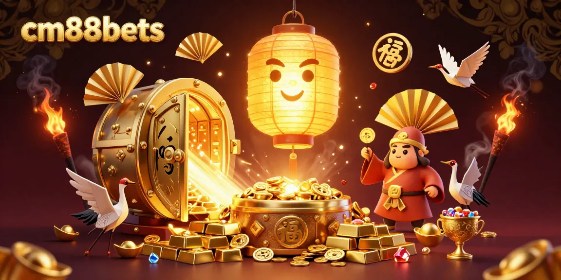 Players enjoy the vibrant atmosphere of cm88bets with golden gaming elements and lucky symbols.