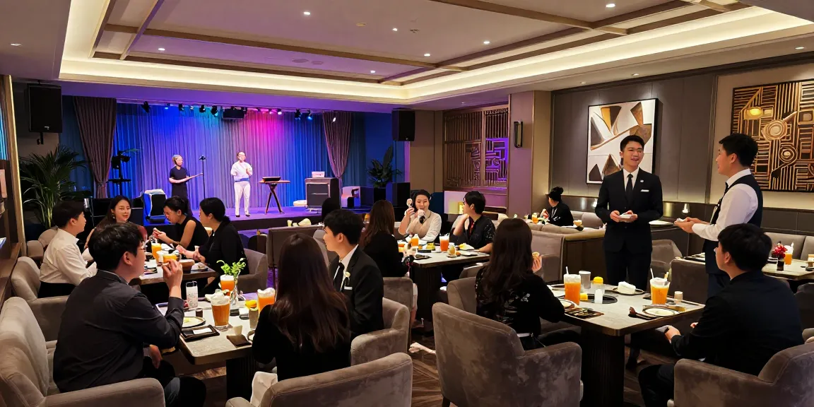강남 구구단의 고급스러운 분위기와 프라이빗 룸을 보여주는 장면