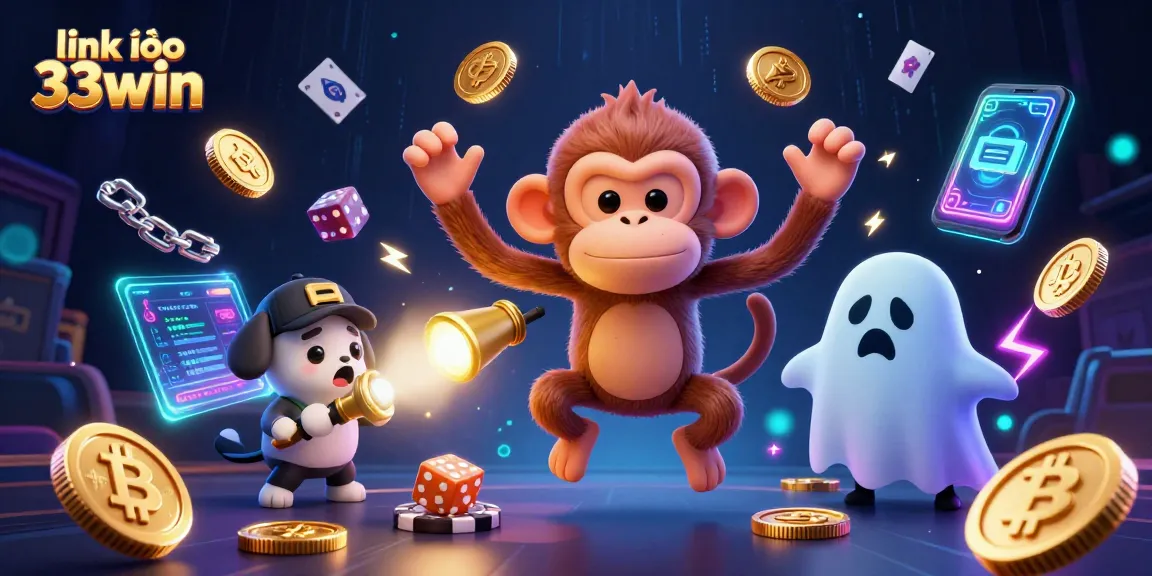 Participate in immersive gaming experiences with link vào 33win while enjoying vibrant crypto-themed illustration features.