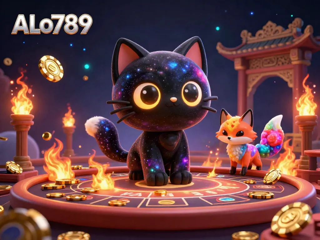 Engage with ALo789's cosmic casino experience featuring dynamic characters and rich visual elements.