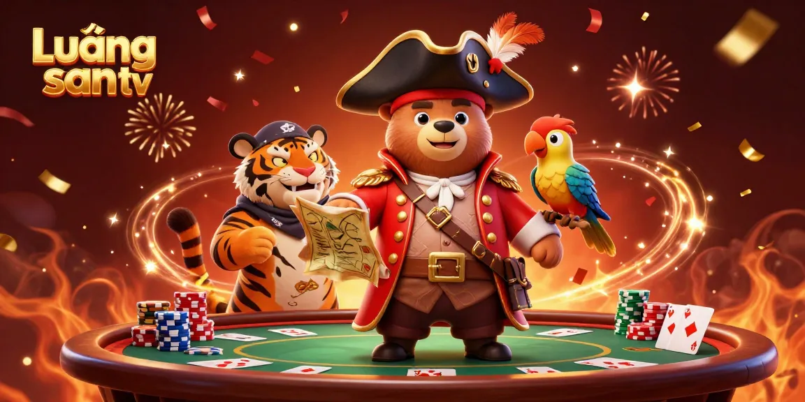 Lương sơn tv enhances gaming excitement with colorful poker elements and festive vibes.