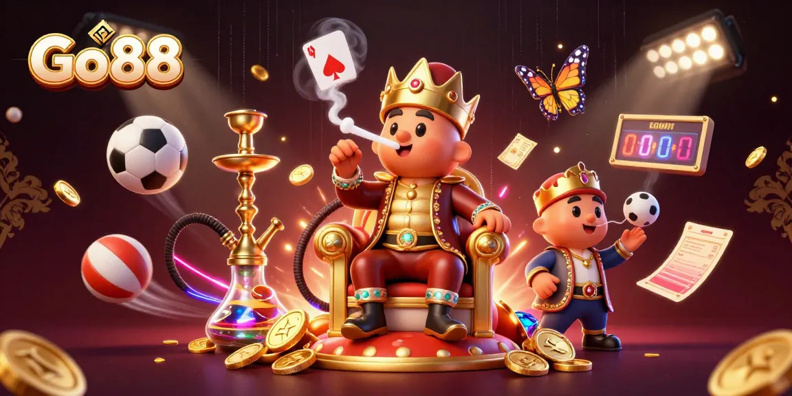 Play with Go 88 and the gaming energy of a magical scene filled with sports and luck symbols.