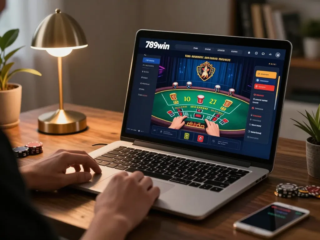 Players engaging in strategic gameplay on 789win's online casino platform with visible bet placements