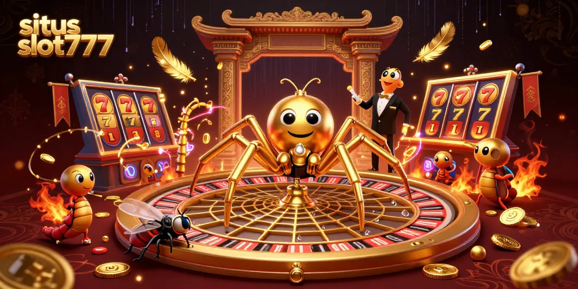 Win big at situs slot777 with a vivid illustration of a thrilling roulette scene.