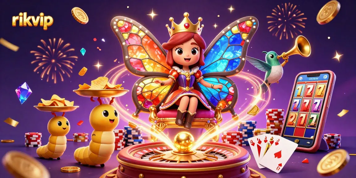 Experience the vibrant world of rikvip as it dazzles with golden chips, jewel colors, and winning cards!