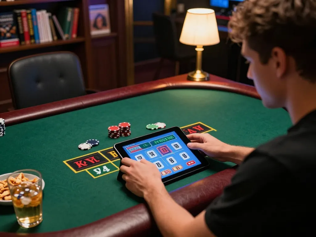 Experience thrilling moments with 78 WIN while playing blackjack online at home.