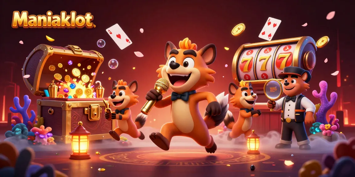 Experience excitement with Maniakslot, where hyenas run a vibrant comedy casino featuring slot reels and jackpot fun.