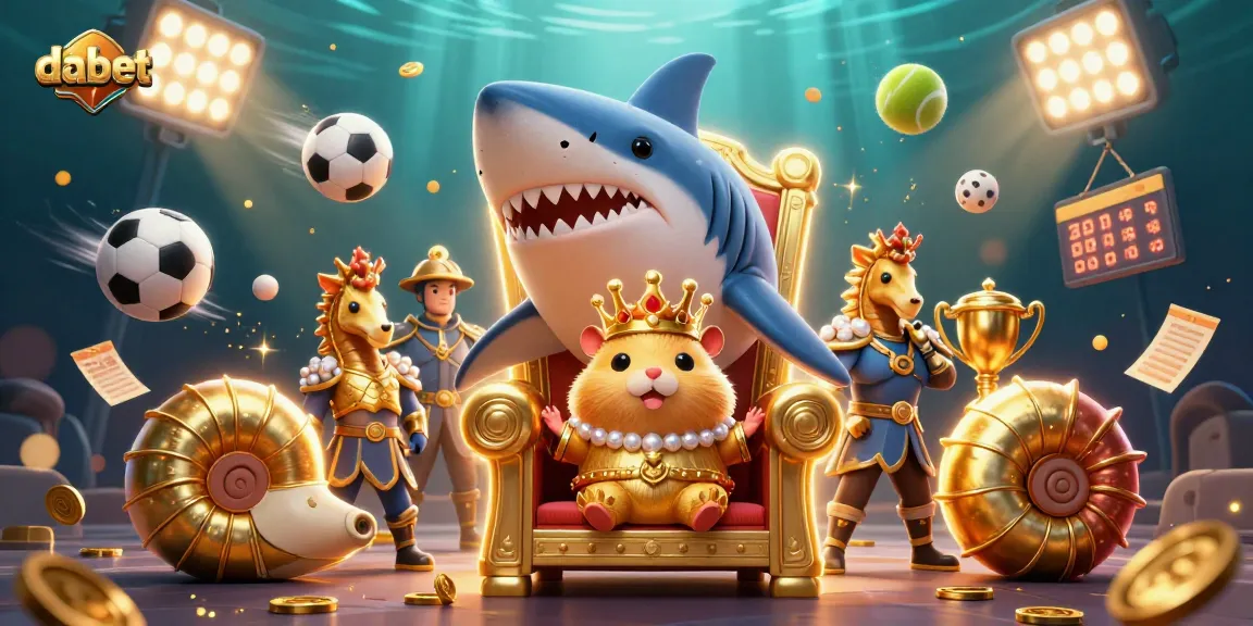 Engage in thrilling dabet sports betting with the fierce golden hamster king and royal guards