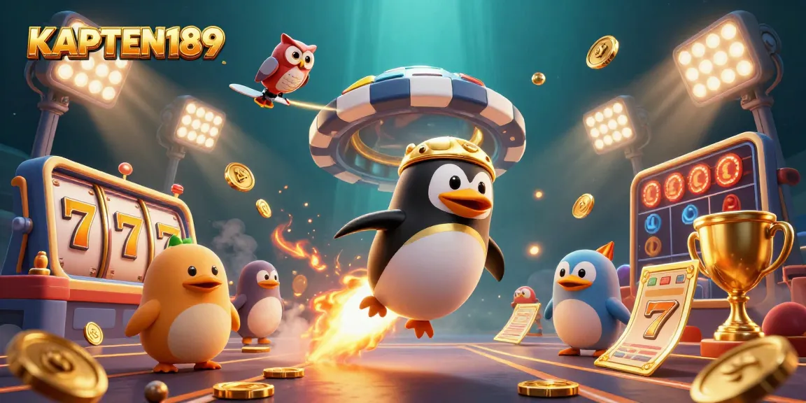 KAPTEN189 menghidupkan keberuntungan di slot online dengan jackpot berkilau dan karakter lucu.