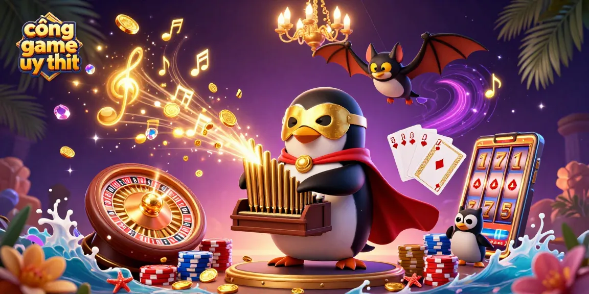 Experience the enchanting cổng game uy tín with vibrant characters and golden casino elements.