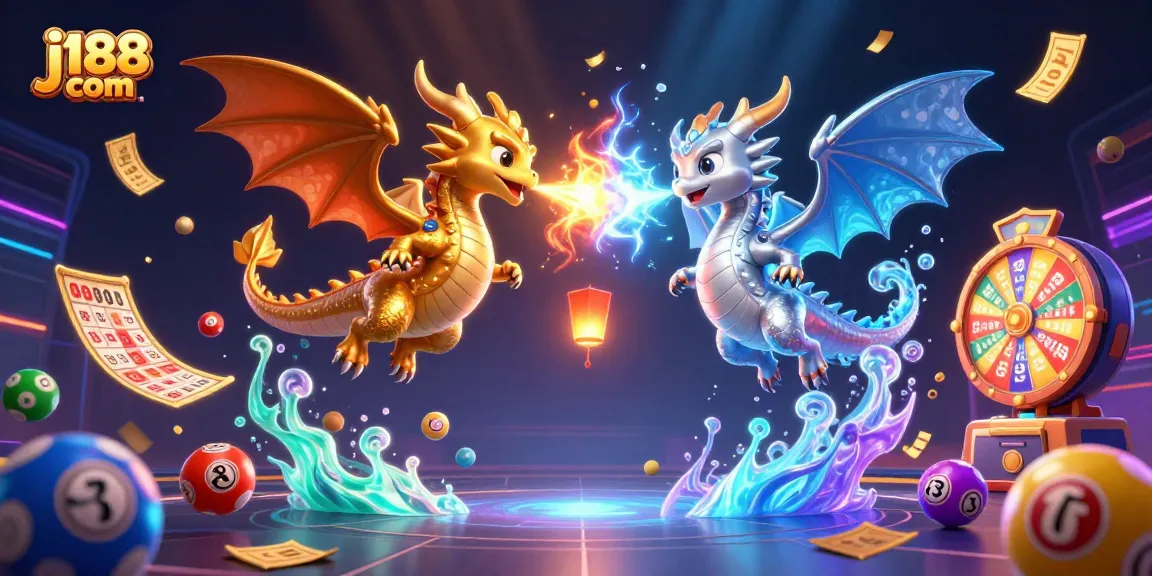 Experience thrilling gameplay with j188 com as icy dragons battle in a vibrant casino world.