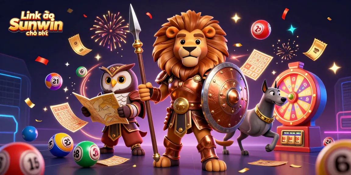 Experience the excitement of gambling with Link vào Sunwin chính thức featuring vibrant lottery elements and lucky characters.