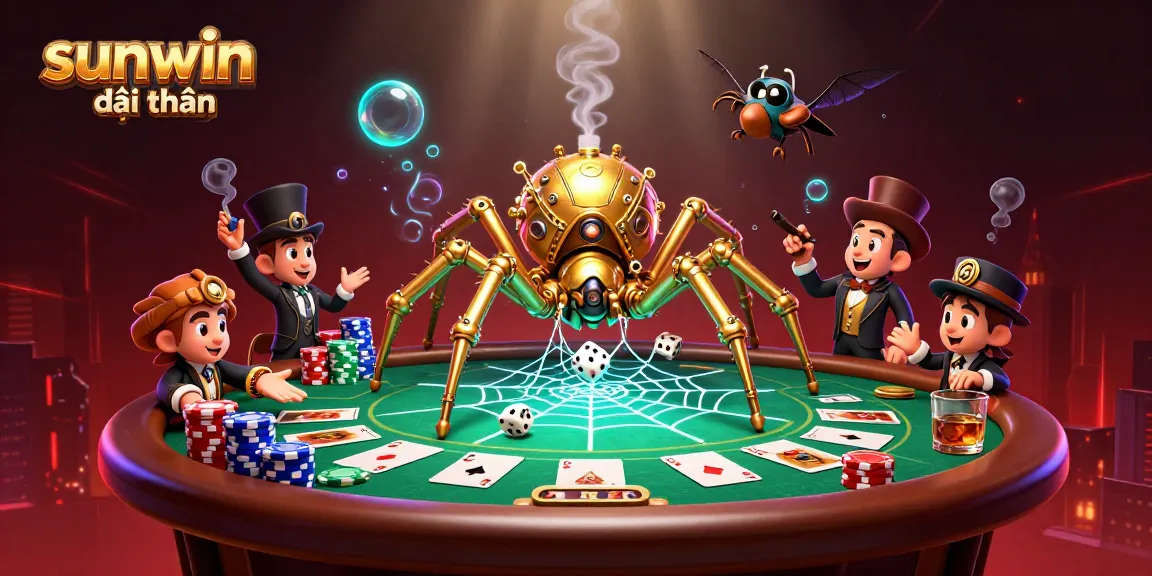 Engage in thrilling gameplay with sunwin đổi thưởng as the steampunk spider weaves golden webs of fortune.