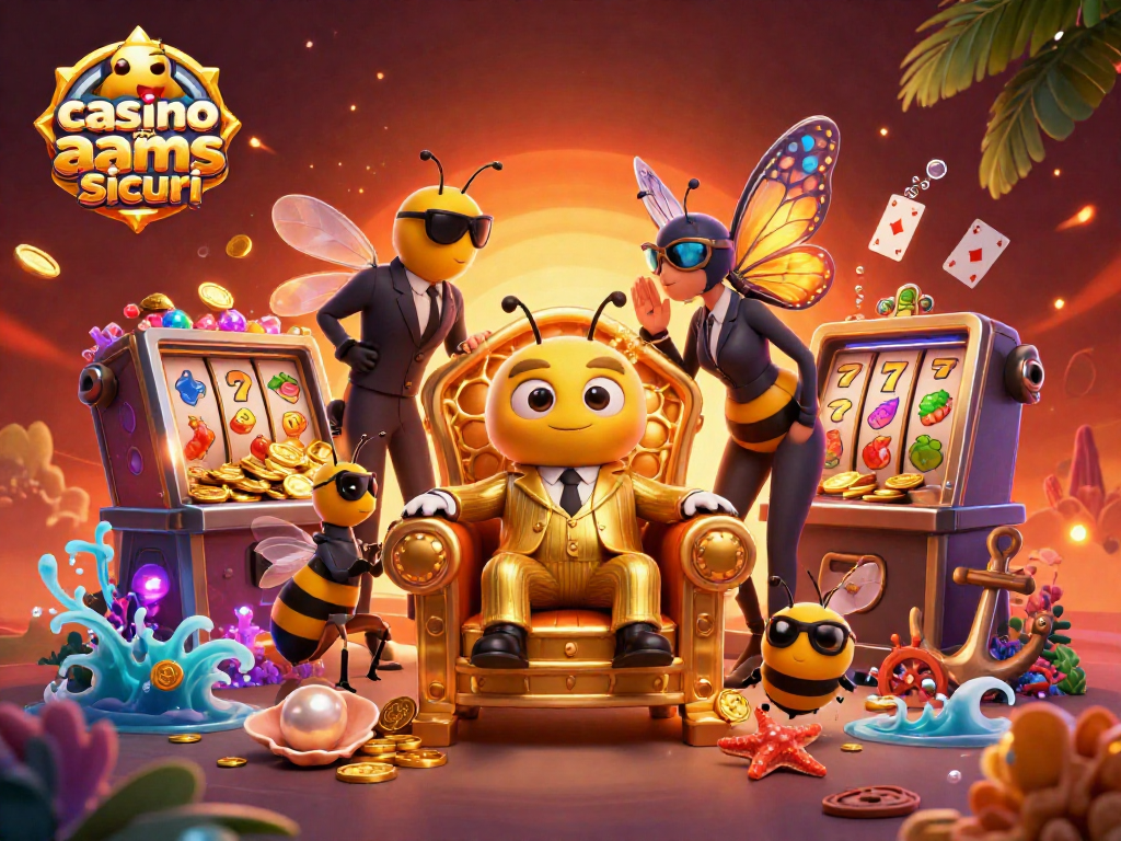 Gioca nei casino non aams sicuri per vincere con il bumblebee boss nella sua reggia di miele, circondato da elementi avventurosi.