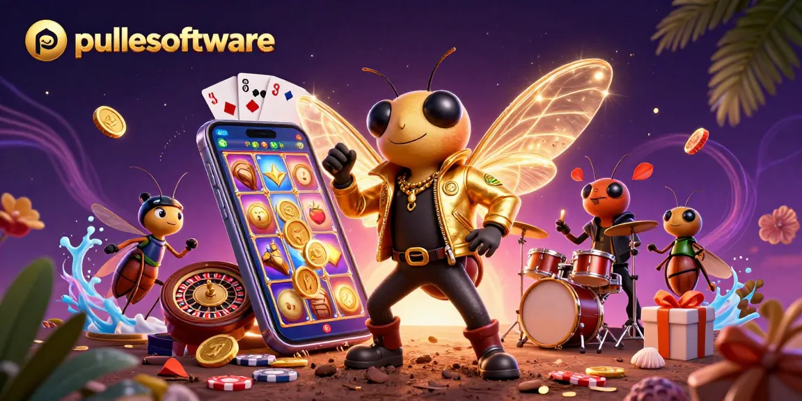 Join the vibrant pulsesoftware casino scene with a cicada rock star and dynamic game elements.