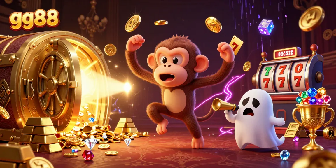 Experience thrilling gaming adventures at gg88 with this vibrant 3D casino scene.