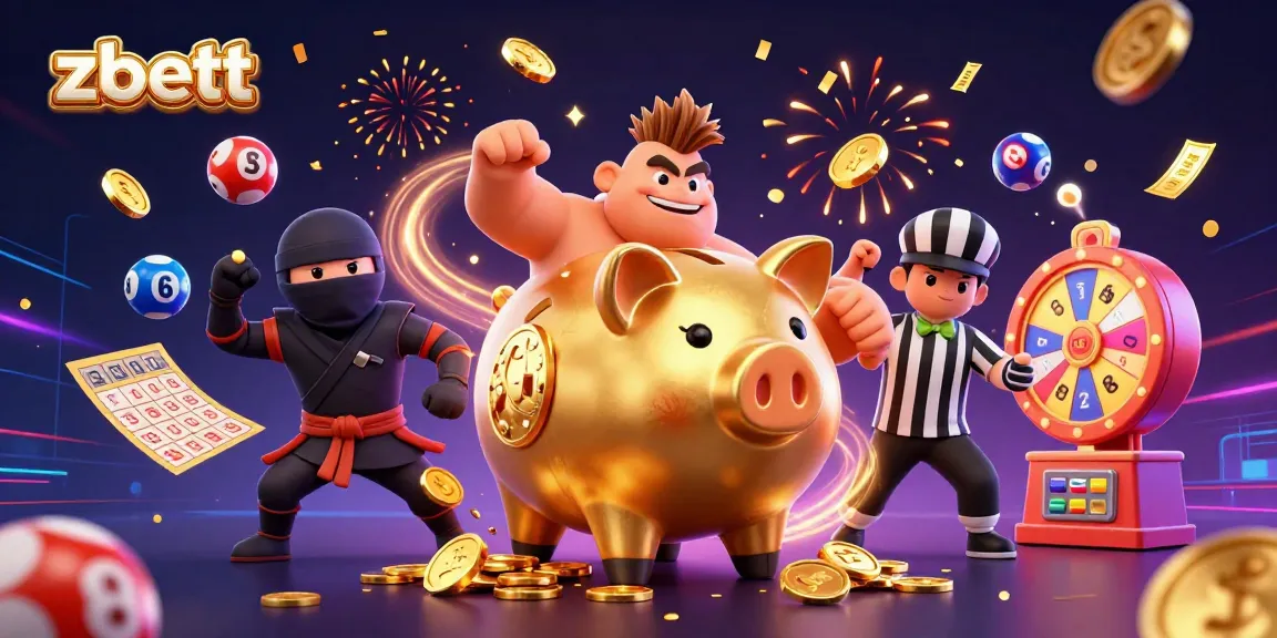 Experience thrilling luck with zbett in a packed casino scene featuring dynamic characters and vibrant game elements.