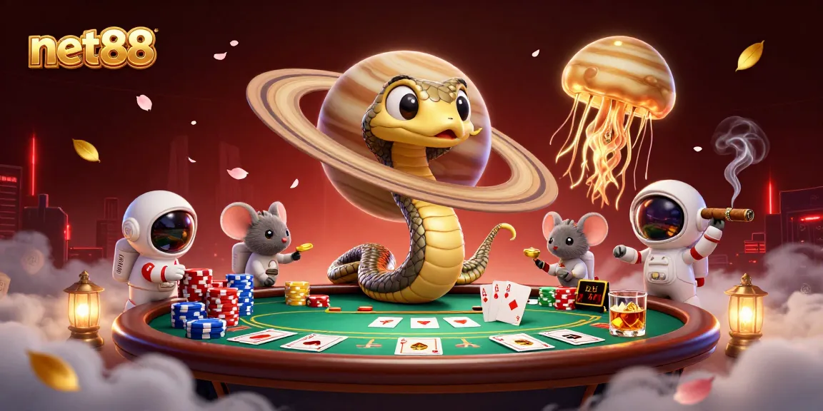 Engage with the net88 cosmic casino featuring betting astronaut mice and an ethereal jellyfish dealer.