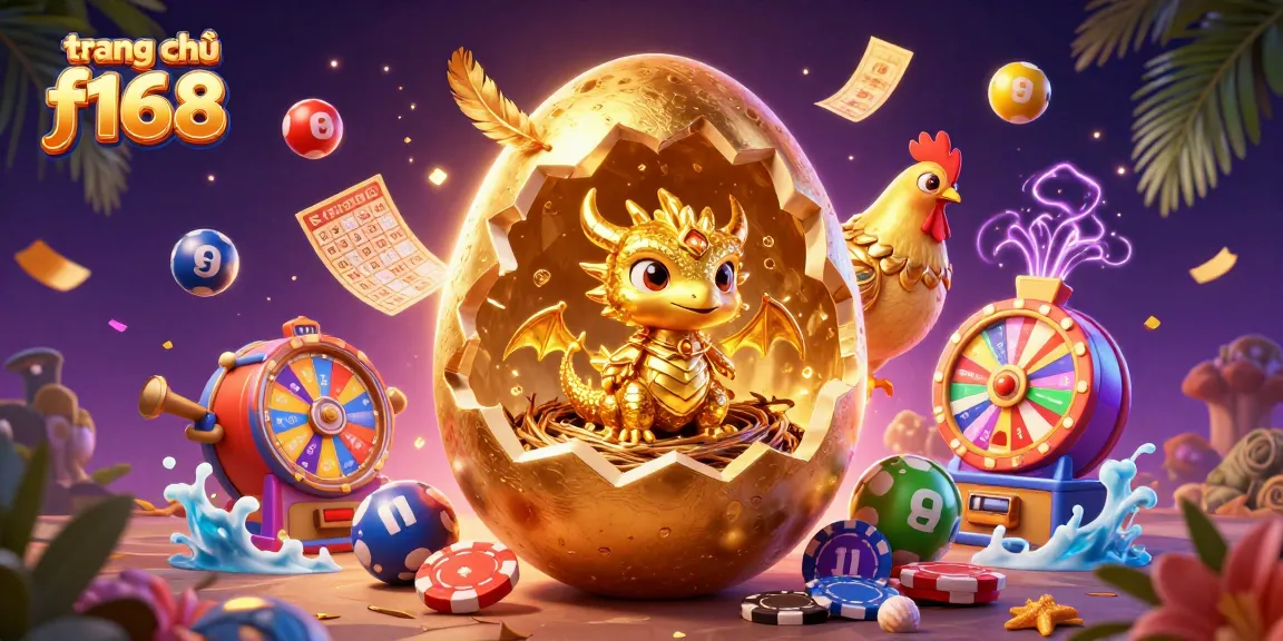 Experience the thrill of gameplay at trang chủ f168 with vibrant lottery elements and golden characters.