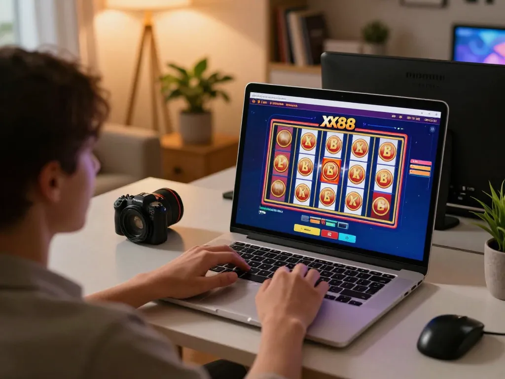Engaging online gaming experience at xx88 with vibrant slots on a desktop