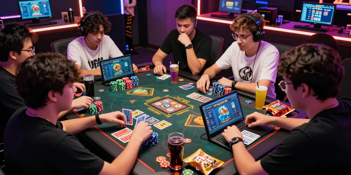 Pengalaman bermain 68 game bài dengan teman-teman, suasana penuh semangat dan kebersamaan.